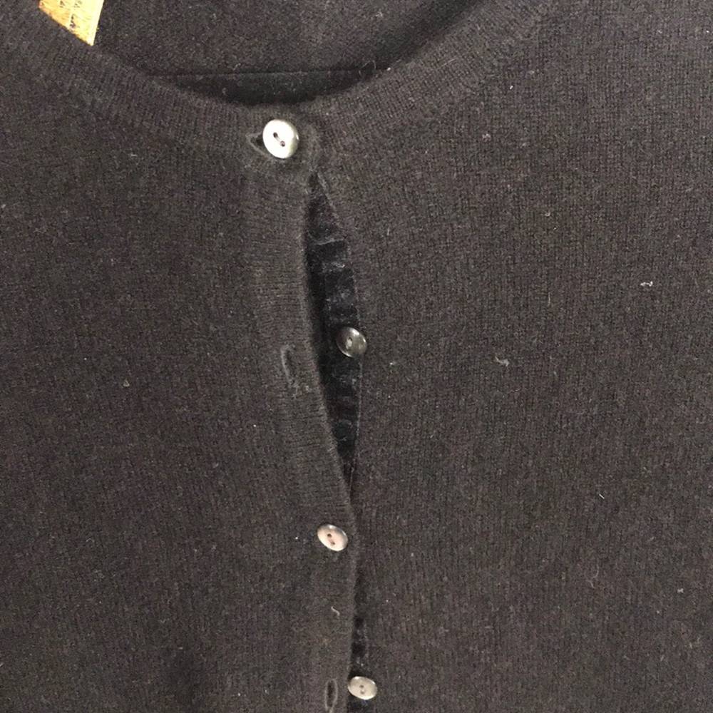 Black Marks and Spencer cashmere cardigan